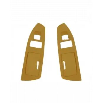 BMW Cam Düğme Çerçevesi F01 Set Arka Sol&Sağ Küllüklü Bej; Arka Güneşlik