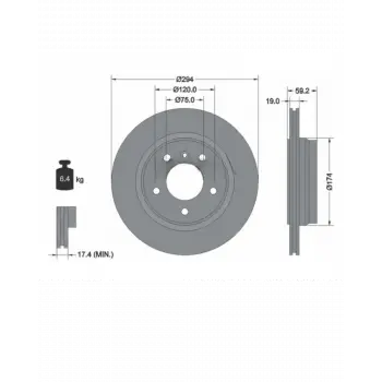BMW Fren Diski E46 Arka Havalı 318>328i 318/320d 2002-05