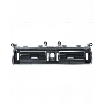 BMW Klima/Kalorifer Izgarası F07+LCI Ön Orta Nikelajlı Siyah