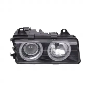 BMW E36 1991-1998 Komple Far Sağ Kristal Siyah Mercekli 63121393272 Wender