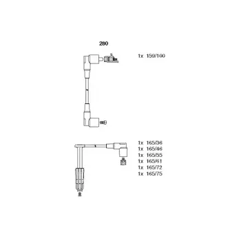 Buji Kablosu M104 [W124 W140] Set