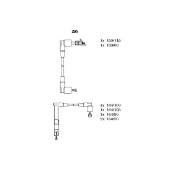 Buji Kablosu M119 [W124 W140 W210] Set