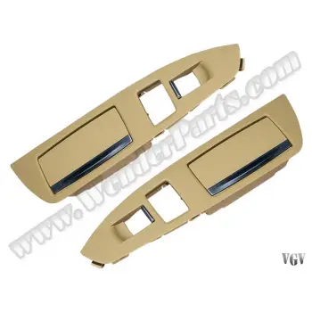 Cam Düğme Çerçevesi F01-LCI Set Arka Sol&Sağ Küllüklü Bej; Arka Güneşlik