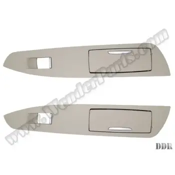 Cam Düğme Çerçevesi F01 Set Arka Sol&Sağ Küllüklü Krema