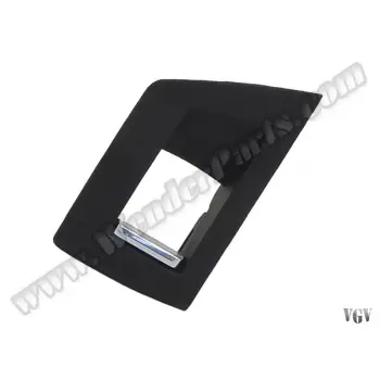 Cam Düğme Çerçevesi F10+LCI Arka Sol; Siyah