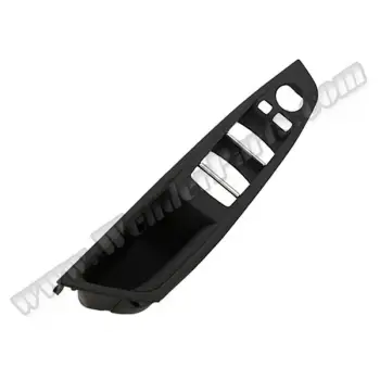 Cam Düğme Çerçevesi F10+LCI Ön Sol; Siyah