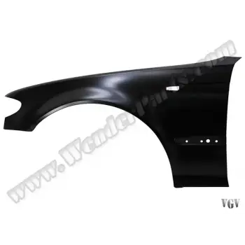 Çamurluk E46 Ön Sol; Delikli, Sac -Sedan- 2002-04