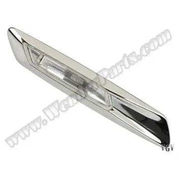 Çamurluk Sinyali F10 Sol; Beyaz Krom Çerçeveli 2010-13