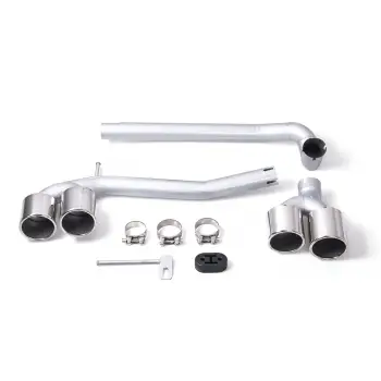 Egzoz Ucu F10 Set; Krom (Boruları ile) -///M5-