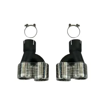 Egzoz Ucu G30 Set; Krom -///M5-