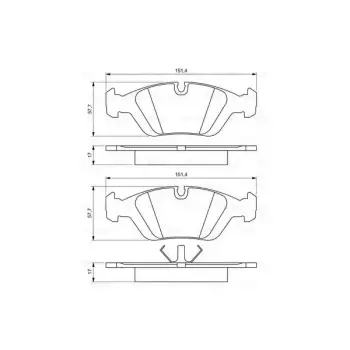 Fren Balatası E36 E46 Ön 316>328i; 318>325d/td/tds