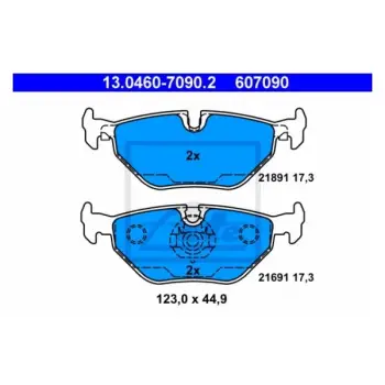 Fren Balatası E39 Arka 520>540i 520/525d/td/tds