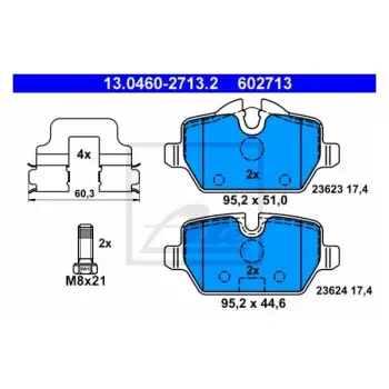 Fren Balatası E87 E90 Arka 1.6/1.8i/d 2.0i