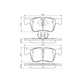 Fren Balatası F20 F30 Ön 118i/d 120d; 316>320i/d