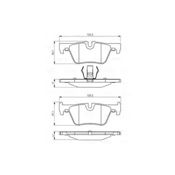 Fren Balatası F20+LCI F22+LCI F30+LCI F34+LCI F32+LCI F36+LCI Arka 114>125i/d; 316>330i/d