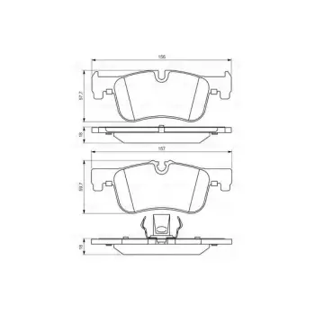 Fren Balatası F20 Ön 114>118i/d