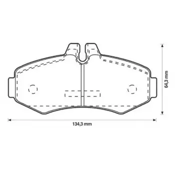 Fren Balatası Vito638 Ön