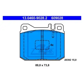 Fren Balatası W123 Ön 200>300