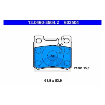 Fren Balatası W124 Arka; ASRli Araç 260>300