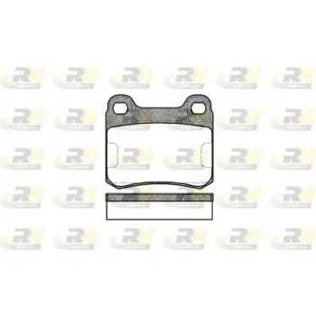 Fren Balatası W124 W202 Arka E200>300; C180>280