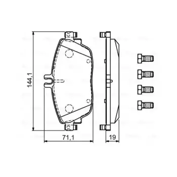 Fren Balatası W205 W222 Arka -AMG C63/S63-