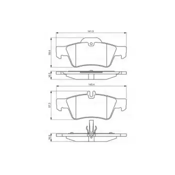 Fren Balatası W211 W212 W220 W221 Arka E200>500; S280>600