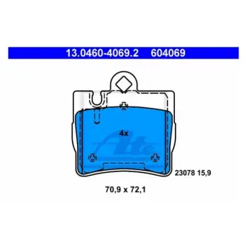 Fren Balatası W220 Arka 280>600 1998-02