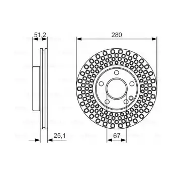 Fren Diski W176 W246 C117 Ön Havalı A/B160/180 CLA180