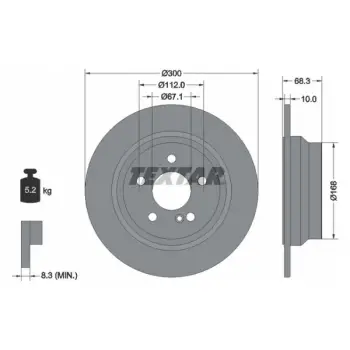 Fren Diski W211 W212 Arka Düz 200>350