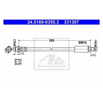 Fren Hortumu E38 Ön