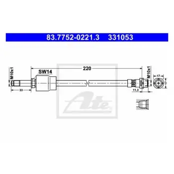 Fren Hortumu E87 E90 X1:E84 F20 F30 Arka