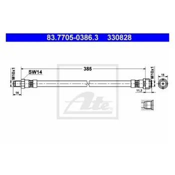 Fren Hortumu W202>204 W210 Spr906 Ön