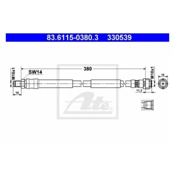 Fren Hortumu W211 W220 Ön