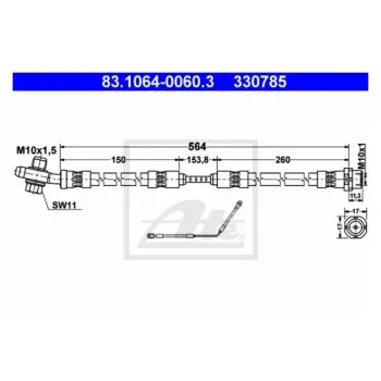 Fren Hortumu X5:E53 Arka Sağ