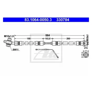 Fren Hortumu X5:E53 Arka Sol
