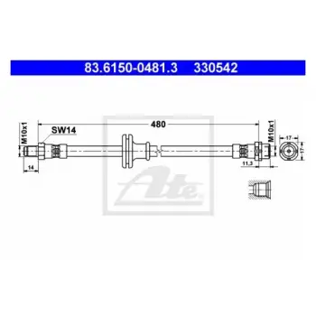 Fren Hortumu X5:E53 Ön