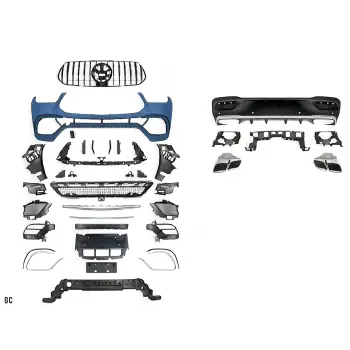 Mercedes C167 2019 - Gövde Kiti Ön Arka PDCli Egzoz Uçlu Panjurlu AMG M A1672112 Wender