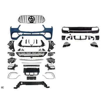Mercedes V167 2019 - Gövde Kiti Ön PDCli Egzoz Uçlu Arka Difüzör Panjurlu AMG M A1672102 Wender
