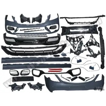 Gövde Kiti W222 PDCli:Ön/Arka, 00-00-Çıkış, Mrşp-li, Egz.Uçlu -AMG S63 Black-Line- 2017-