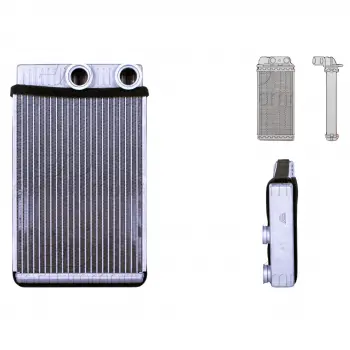 Kalorifer Radyatörü Brazing 206x139 Mm – 13263329 WISCO – Opel Insignia A 1.4 08 Ve Sonrası Uyumlu