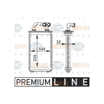 Kalorifer Radyatörü E36 BEHR-Tipi -Compact- 1994-96