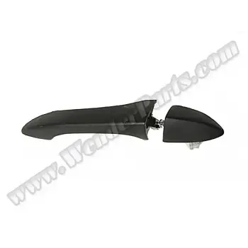 Kapı Kolu X5:E53 Arka Dış Sol; Siyah Deliksiz, Pütürlü