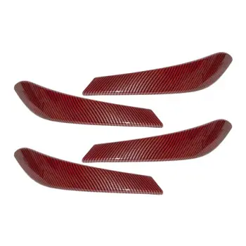 Kapı Tutamak Kaplama Seti F30+LCI F34+LCI F32+LCI F36+LCI Ön/Arka; Karbon-Kırmızı