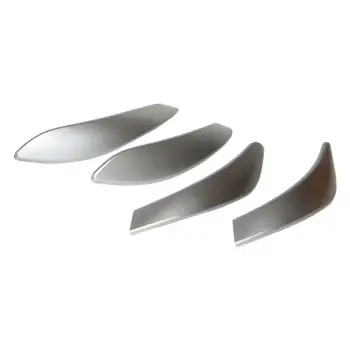 Kapı Tutamak Kaplama Seti F30+LCI F34+LCI F32+LCI F36+LCI Ön/Arka; Krom-Gümüş