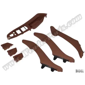 Kapı Tutamak Seti F10+LCI Ön&Arka; Tarçın Deri Kaplamalı