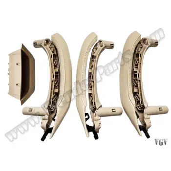 Kapı Tutamak Seti X3:F25 X4:F26 Ön&Arka; Bej Deri Kaplamalı