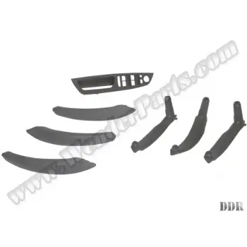 Kapı Tutamak Seti X5:E70+LCI X6:E71 Ön&Arka; Gri Deri Kaplamalı