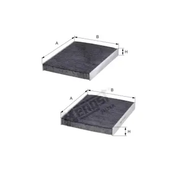 Klima Filtresi F10 F01 Set Karbonlu