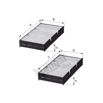 Klima Filtresi W166 X166 Set Karbonlu