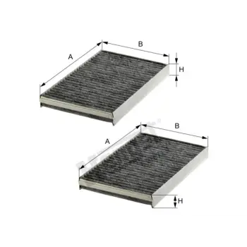 Klima Filtresi W221 Set Karbonlu